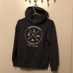 Men's tofino canada westcoast lifestyle Hoodie Size S Gray